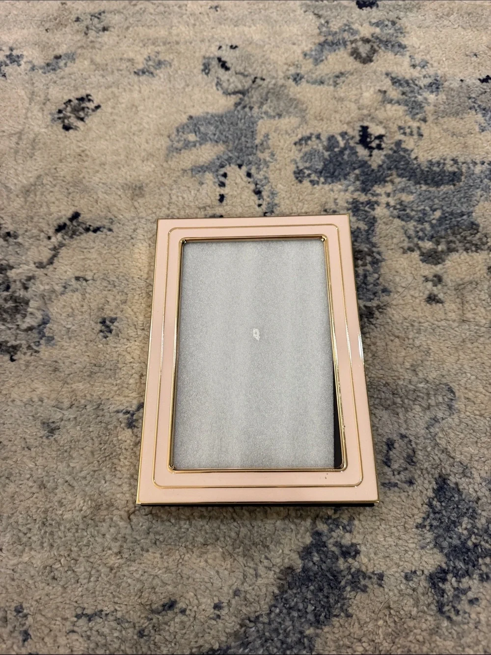 Blush Pink Picture Frame with Gold Trim